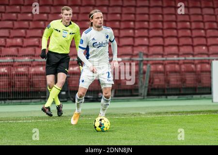 Kopenhagen, Dänemark. Dezember 2020. Peter Ankersen (22) vom FC Kopenhagen beim dänischen Sydbank Cup-Spiel zwischen dem FC Kopenhagen und dem FC Midtjylland in Parken in Kopenhagen. (Foto Kredit: Gonzales Foto/Alamy Live News Stockfoto