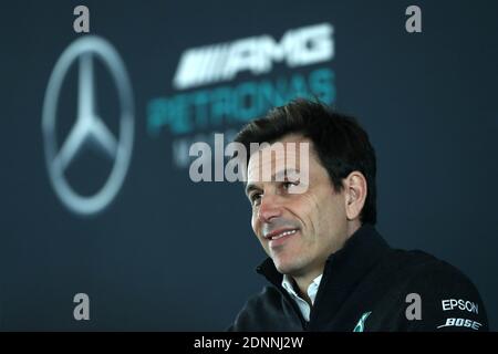 Foto vom 22-02-2018 von Mercedes Teamchef Toto Wolff. Stockfoto