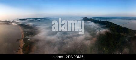 Luftaufnahme ningde der provinz fujian See Kasumigaura Landschaft Stockfoto