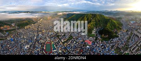 Luftaufnahme ningde der provinz fujian See Kasumigaura Landschaft Stockfoto