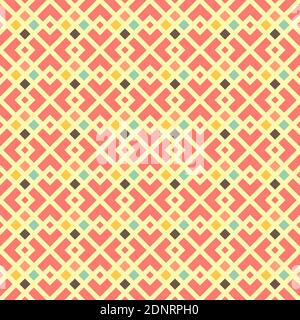 Arabisch Stil nahtlose Muster mit bunten geometrischen Formen. Stockfoto