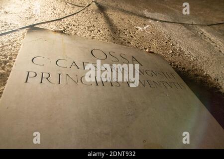 Rom, Italien. Dezember 2020. Detail des Augustusmausoleums in Rom (Foto: Matteo Nardone/Pacific Press) Quelle: Pacific Press Media Production Corp./Alamy Live News Stockfoto