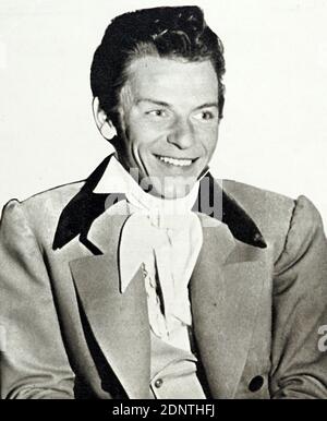 Foto von Frank Sinatra (1915-1998), einem amerikanischen Sänger, Schauspieler und Produzenten. Stockfoto