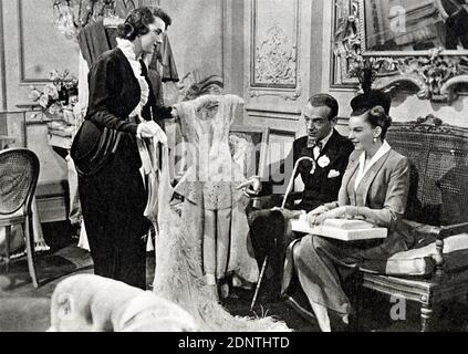 Filmstill aus der 'Easter Parade' mit Judy Garland, Fred Astaire, Ann Miller und Peter Lawford. Stockfoto