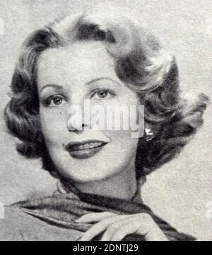 Foto von Arlene Dahl (1925-) eine amerikanische Schauspielerin und ehemalige Metro-Goldwyn-Mayer-Kontraktstar. Stockfoto