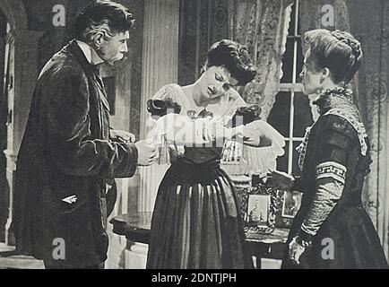 Filmstill aus 'A Place of One's Own' mit Dennis Price, Dulcie Gray, James Mason und Margaret Lockwood. Stockfoto