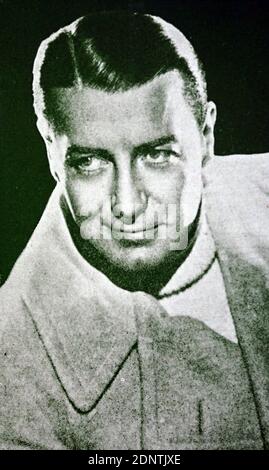 Foto von Clive Brook (1887-1974) ein englischer Filmschauspieler. Stockfoto