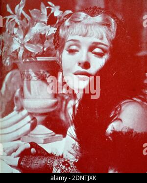 Foto von Anna Sten (1908-1993) eine in der Ukraine geborene amerikanische Schauspielerin. Stockfoto