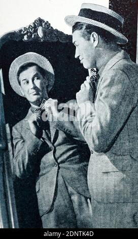 Filmstill von Maurice Chevalier (1888-1972) aus 'die fröhliche Witwe'. Stockfoto