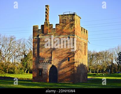 Rye House Torhaus am Morgen Stockfoto