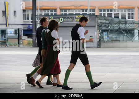 Graz, Steiermark, Österreich. Großes Volkskulturfestival in der Landeshauptstadt der Steiermark Stockfoto