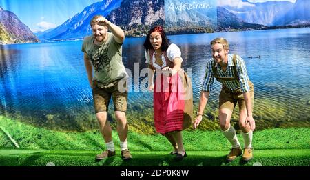 Graz, Steiermark, Österreich. Großes Volkskulturfestival in der Landeshauptstadt der Steiermark Stockfoto