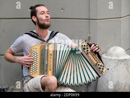 Graz, Steiermark, Österreich. Großes Volkskulturfestival in der Landeshauptstadt der Steiermark Stockfoto