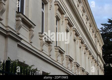 Gebäude (ehemaliges Gerichtsgebäude) in nantes in frankreich Stockfoto