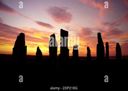 Callanish Standing Stones (Schottland) Stockfoto