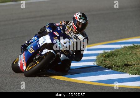 Carlos Checa (SP), Honda 500 Spanien GP Moto 500, Jerez 1998 Stockfoto