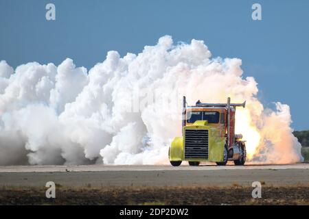 Shockwave Truck Stockfoto