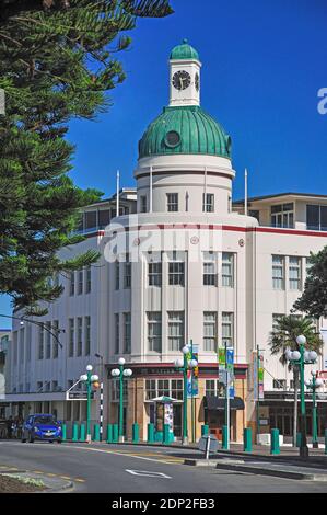 T & G Gebäude, Marine Parade, Napier, Hawkes Bay, North Island, Neuseeland Stockfoto