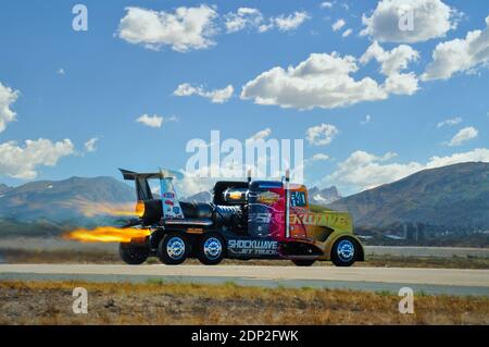 Shockwave Truck Stockfoto