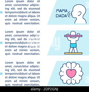 One year baby milestones concept icon with text Stock Vektor