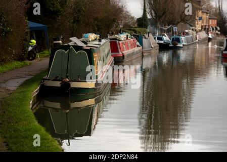 kanalboot Barge in Northampton Stockfoto