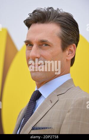 Jon Hamm nimmt an der Premiere von Minions Teil, die am Samstag, 27. Juni 2015, im Shrine Auditorium in Los Angeles, CA, USA, stattfand. Foto von Lionel Hahn/ABACAPRESS.COM Stockfoto