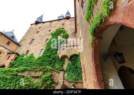 Schloss Kriebstein, Besichtigung der Burg, Wandern entlang der zschopau, sachsen, deutschland Stockfoto