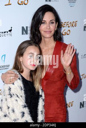 Coco Arquette and Courteney Cox attend the screening of Just Before I Go at ArcLight Hollywood in Los Angeles, CA, USA, on April 20, 2015. Photo by Lionel Hahn/ABACAPRESS.COM Stock Photo