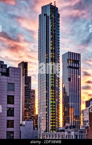 Hochhaus Wohnungen in Nomad Nachbarschaft, NYC, USA Stockfoto