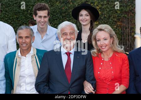 Paul Belmondo, Jean-Paul Belmondo and Princess Camilla de Bourbon des Deux Siciles attending the 5th Birthday Party of Museum Paul Belmondo in Boulogne Billancourt, France, on April 13, 2015. Photo by Audrey Poree/ ABACAPRESS.COM Stock Photo