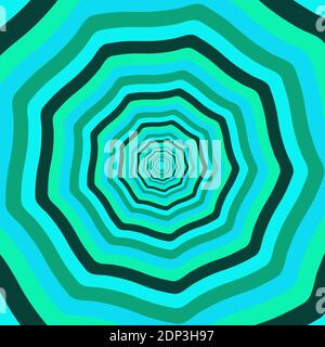 Ein abstraktes psychedelisches Burst-Shape-Hintergrundbild. Stock Vektor