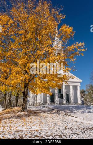 Die Unitarian Universalist Church in Petersham, Massachusetts Stockfoto