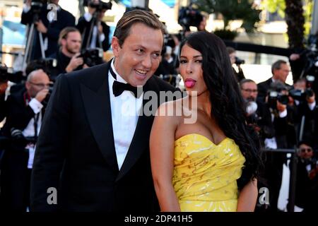 Vincent Miclet und Ayem Nour kommen im Palais des Festivals an, um den Film Inside Out im Rahmen der 68. Filmfestspiele von Cannes am 18. Mai 2015 in Cannes, Frankreich, vorführen zu können. Foto von Nicolas Briquet/ABACAPRESS.COM Stockfoto