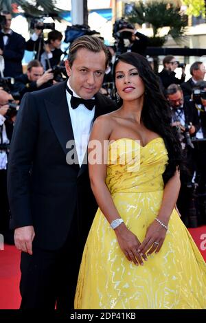 Vincent Miclet und Ayem Nour kommen im Palais des Festivals an, um den Film Inside Out im Rahmen der 68. Filmfestspiele von Cannes am 18. Mai 2015 in Cannes, Frankreich, vorführen zu können. Foto von Nicolas Briquet/ABACAPRESS.COM Stockfoto