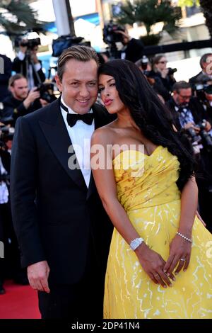 Vincent Miclet und Ayem Nour kommen im Palais des Festivals an, um den Film Inside Out im Rahmen der 68. Filmfestspiele von Cannes am 18. Mai 2015 in Cannes, Frankreich, vorführen zu können. Foto von Nicolas Briquet/ABACAPRESS.COM Stockfoto