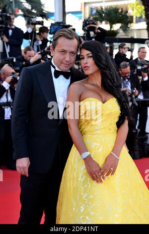 Vincent Miclet und Ayem Nour kommen im Palais des Festivals an, um den Film Inside Out im Rahmen der 68. Filmfestspiele von Cannes am 18. Mai 2015 in Cannes, Frankreich, vorführen zu können. Foto von Nicolas Briquet/ABACAPRESS.COM Stockfoto
