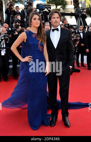 Nikki Reed und ihr Mann Ian Somerhalder kommen im Palais des Festivals zur Vorführung des Films Jugend im Rahmen der 68. Filmfestspiele von Cannes am 20. Mai 2015 in Cannes, Frankreich an. Foto von Nicolas Briquet/ABACAPRESS.COM Stockfoto