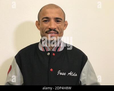 Las Vegas, Nevada, Las Vegas, NV, USA. Dezember 2020. Las Vegas, NV - Dezember 18: Jose Aldo wurde geehrt, dass er unter den UFC-Athleten 50 saubere USADA-Tests nach dem UFC VEGAS 17 Wiegen bei UFC Apex am 18. Dezember 2020 in Las Vegas, Nevada, USA, gab. Quelle: Diego Ribas/PX Imagens/ZUMA Wire/Alamy Live News Stockfoto