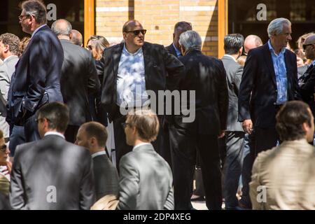 Julien Dray nimmt an der Beerdigung von Emmanuel Limido in der Kirche Saint-Honore d'Eylau in Paris, Frankreich, am 8. Juni 2015 Teil. Foto von Axel Renaud/ABACAPRESS.COM Stockfoto