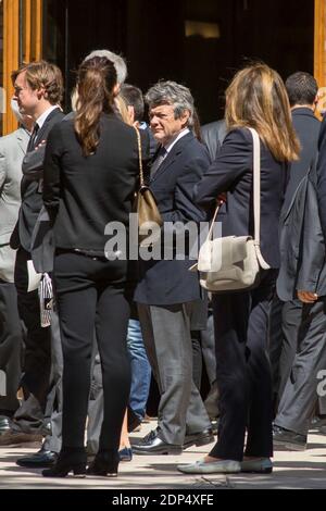 Jean-Louis Borloo bei der Beerdigung von Emmanuel Limido in der Kirche Saint-Honore d'Eylau in Paris, Frankreich am 8. Juni 2015. Foto von Axel Renaud/ABACAPRESS.COM Stockfoto