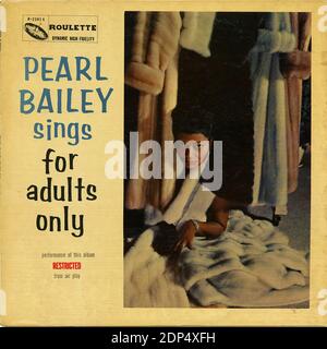 Pearl Bailey Sings for Adults Only - Vintage Record Cover Stockfoto