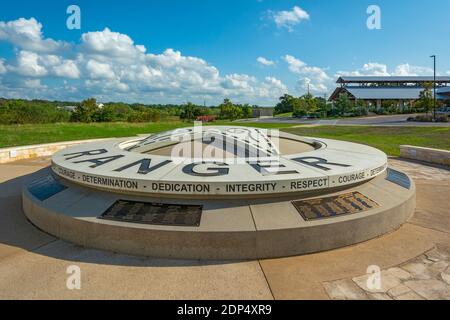 Texas, Gillespie County, Fredericksburg, Texas Rangers Heritage Center, Ranger Ring of Honor Stockfoto