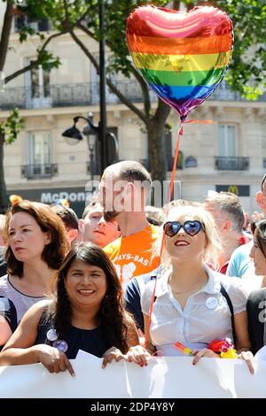 French humorist Berengere Krief attending the Paris Gay Pride 2015 (Marche des Fiertes) in Paris, France on June 27, 2015. Photo by Aurore Marechal/ABACAPRESS.COM Stockfoto