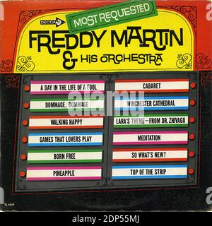 Am Häufigsten Gefragt - Vintage Record Cover Stockfoto