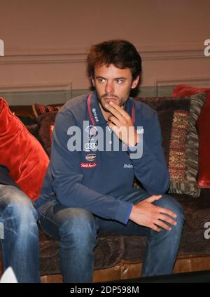 ANTOINE BOUVIER (MEDAILLE DE BRONZE AU CHAMPIONNAT DU MONDE DE TELEMARK) - KONFERENZ DE PRESSE POUR LA SAISON ESTIVAL DES CONTAMINES-MONTJOIE AU RUGBY CLUB PARIS. Foto von Nasser Berzane/ABACAPRESS.COM Stockfoto