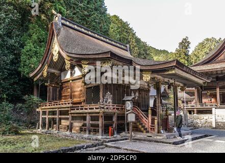 Hiyoshi Taisha, auch bekannt als Hiei Taisha, Shinto Schrein in Otsu, Shiga, Japan, am Fuße des Berges Hiei Stockfoto