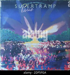 Supertramp - Paris - Vintage Vinyl Album Cover Stockfoto