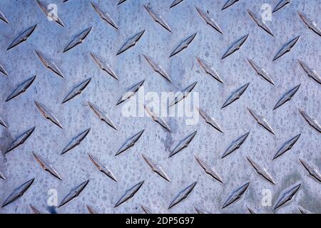 Abstrakt verschwommen Grunge gemusterten Metall Hintergrund. Art Rough stilisierte Textur Banner mit Platz für Text Stockfoto