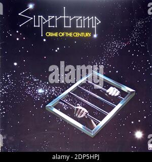 Supertramp Crime of the Century - Vintage Vinyl Schallplattencover Stockfoto