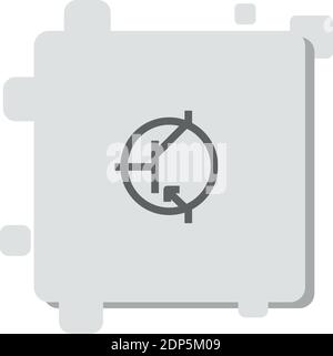 pnp Vektor-Symbol Moderne einfache Vektor-Illustration Stock Vektor